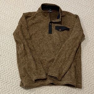 Eddie Bauer Brown Men's Fleece Sweater